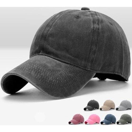Solid Spring Summer Cap Women Ponytail Baseball Cap Men Fashion Hats Cotton Outdoor Simple Vintag Visor Casual Cap SA726