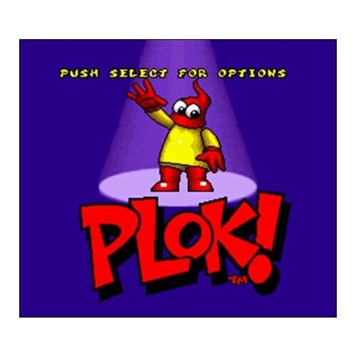 Plok! USA Version 16 bit Big Gray Game Card For NTSC Game Player