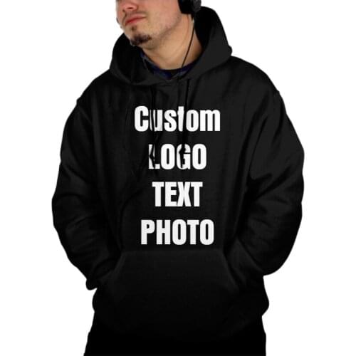 Custom Hoodies Logo Text Photo Men Personalized Team Family Customize Sweatshirt Polluver Customization Clothes