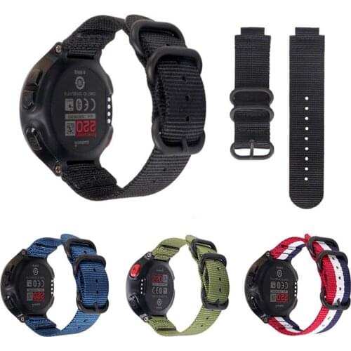 For Garmin Formerunner 220 230 235 620 630 735 Wrist Watch Band Universal Nylon Canvas Strap Electroplated Buckle With Tools