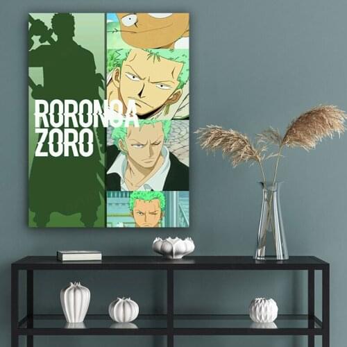 Roronoa Zoro One Piece Anime Canvas Poster Painting Wall Art Decor Living Room Bedroom Study Home Decoration Prints