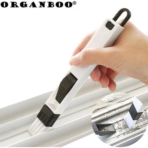 Windows recess groove cleaning brush crevice brush with dustpan cleaning tool wash screens keyboard kitchen accessories