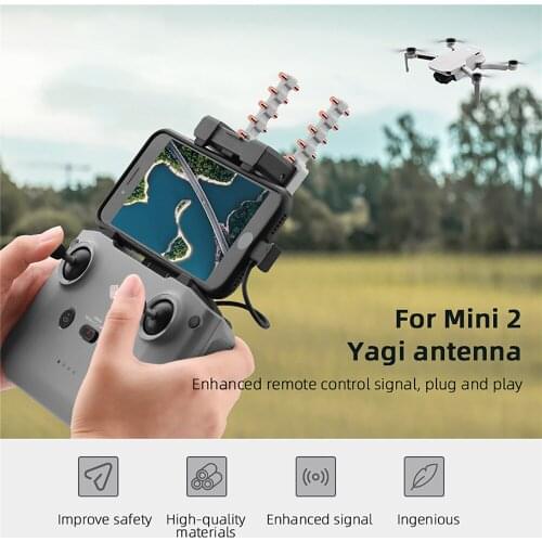 Yagi Antenna Amplifier Signal Booster for DJI Mini 2 Drone Remote Controller 5.8GHz Signal Range Extender Antenna Amplifier