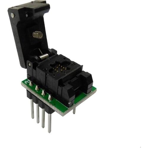 1pcs U-PDFN8 burning seat QFN8-0.8WSON8MLP84 x 3mm flip probe test seat