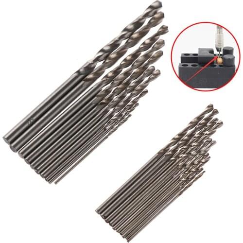 10Pcs/Box Mini Drill HSS Bit 0.8mm-3.0mm Straight Shank PCB Twist Drill Bits Set