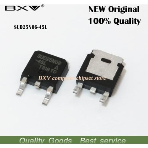 10pcs/lot SUD25N06-45L-E3 SUD25N06-45L SUD25N06 25N06 TO-252