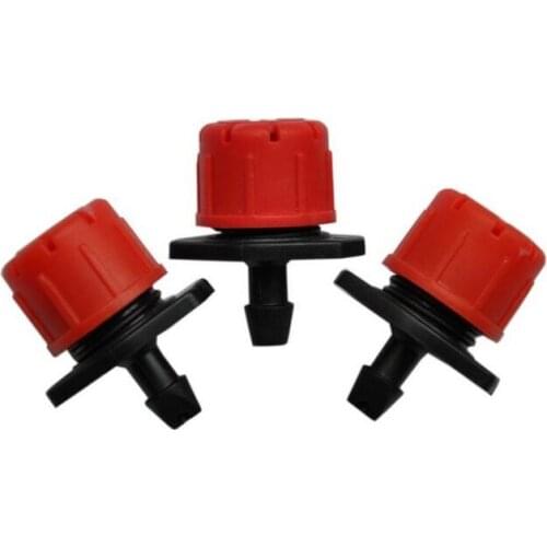 200pcs/lot 1/4'' Red Garden Adjustable Nozzle Irrigation Sprinklers Plant Watering Barbed Sprinkle Water Nozzles