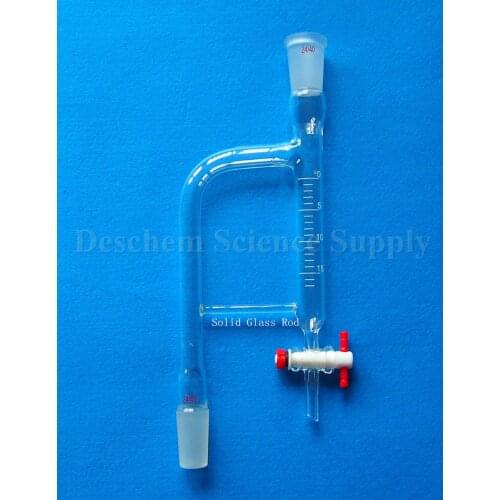 15ml,24/40,Glass Distillation Receiver,Lab Dean Stark Adapter,W/PTFE Stopcock
