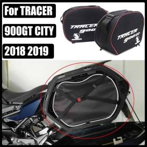 2 pairs motorcycle side luggage bag saddle liner bag for Yamaha TRACER 900GT CITY FJR 1300 / TDM 900 TRACER 900 GT 2018-2019