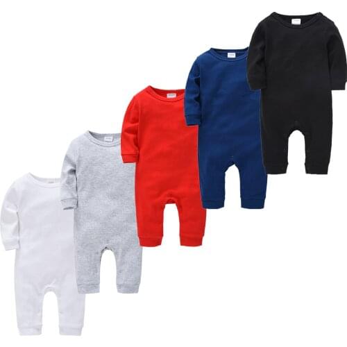 5PCS New Baby Boys Onsies bebe fille 100%Cotton Body Rompers Jumpsuits ropa bebe de Newborn Sleeper Baby Coveralls One Piece
