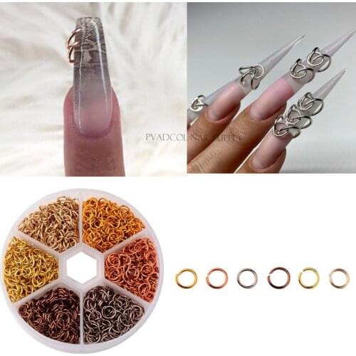 Piercing Dangle Nail Art Charms Glitter 3D Nails Rhinestones Acrylic Decoration Metal Alloy Designs