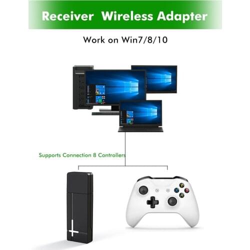 Aolion Wireless Gamepad Receiver 2.4G Wireless Receiver Converts PC Receiver Suitable For New XBOX ONE Game Controller