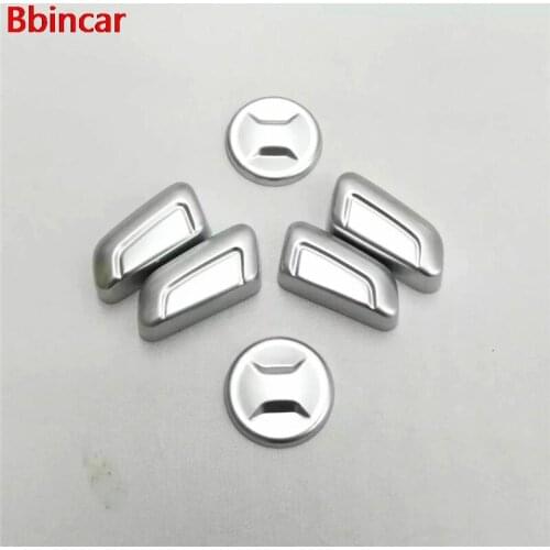 Bbincar ABS Matte Or Carbon Fiber Seat Adjustment Switch Knob Trim 6pcs For Volkswagen VW Tiguan Second Generation 2017 2018