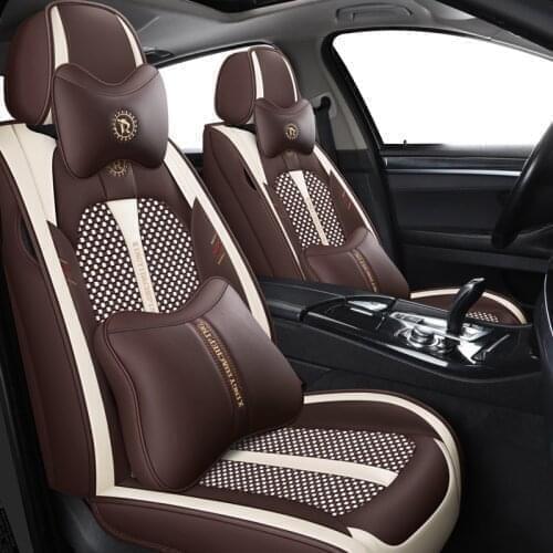 Ice Silk car seat cover For mitsubishi outlander xl lancer x 9 outlander 3 eclipse cross asx l200 accessories