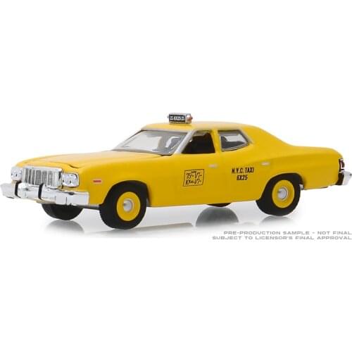 GreenLight 1:64 1975 Ford Torino - NYC Taxi Alloy model car Metal toys for childen kids diecast gift