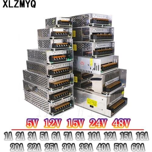 Switching power supply 12V voltage 220V to 12VAC-DC power supply 5V 12V 15V 24V 48V 1A 3A 5A 7A 10A 20A 25A 30A 40A 50A LED SMPS