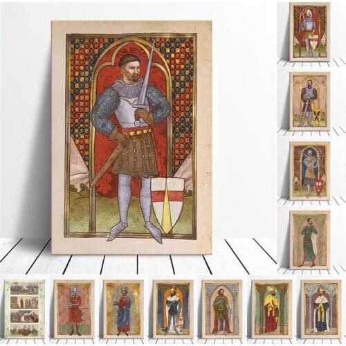 Canvas Painting Sir Divish of Talmberg Posters and Prints Wall Art Picture for Living Room Decor No Frame