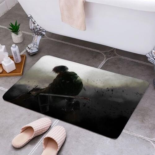 Attack on Titan Levi Acker 3D Print Doormats Rectangle Non-Slip DoorMat Bedroom Kitchen Entrance Print Door rugs Dropshipping