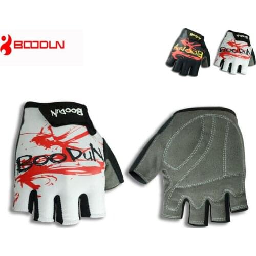 Boodun Summer Half Finger Cycling gloves Outdoor shockproof gel Pad MTB Men Bike Glove Ridng Sports Anti-Slip Bicycle Gloves