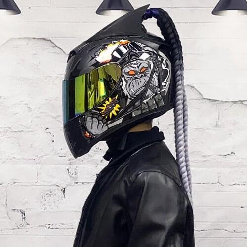 Motorcycle Full Face Helmet Motorcycle Racing Double Mirror Helmet