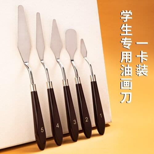 1pc oil painting knife scraper set Gouache paint palette knife Flat tip small sharp knife oil painting tool Shovel