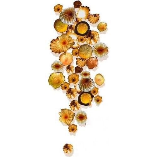 DIY Wall Lamp Hand Blown Glass Wall Art LED Creative Murano Glass Wall Lampara