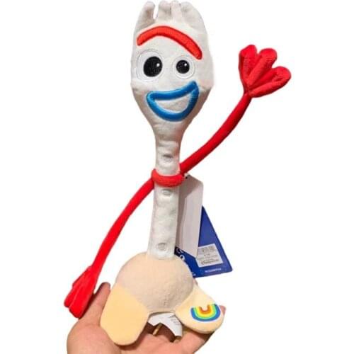 Original Disney Toy Story 4 Forky Plush Toy Stuffed Dolls 35cm Kawaii Kid Gift