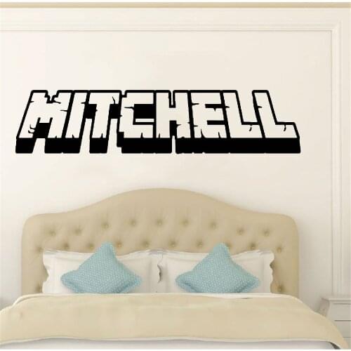 Custom Personalized Name Decal Wall Decals Baby Bedroom Vinyl Kid Boys Girls Room Name Nursery Decoration WE130