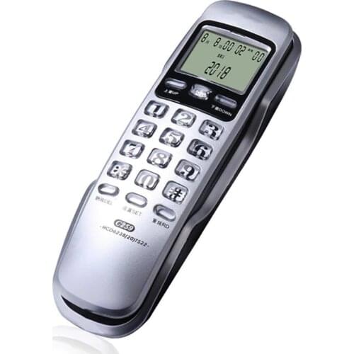 Trimline Corded Phone with Caller ID, Redial, LCD Display Desk Wall Hanging Phone Telephone Big Buttom for Home Hotel Office