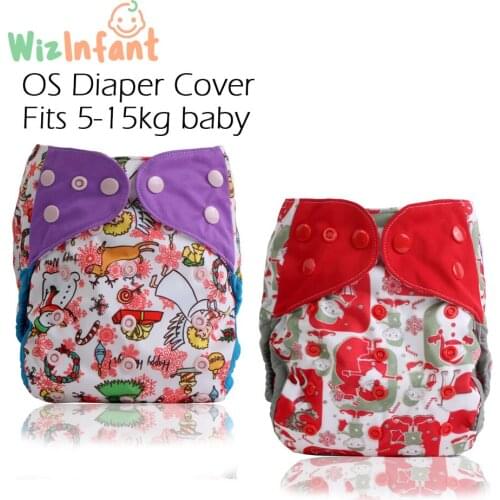 Merry Christmas! Happy Flute OS diaper cover, waterproof breathable S M& L adjustable,fit 5-15kg baby,most popular diaper covers