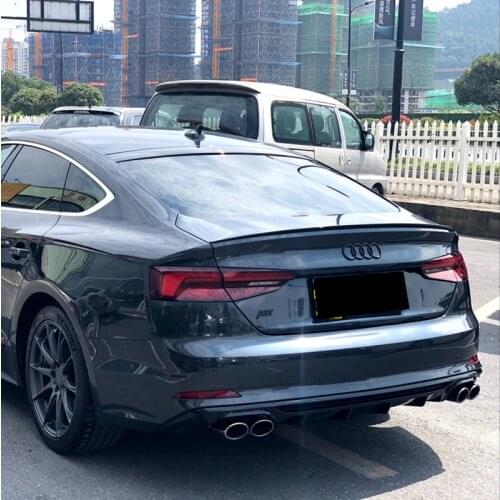 Carbon Fiber Spoiler For AUDI A5 S5 RS5 B9 Sportback Coupe 2017-2020 Wing Lip Spoilers Car Accessories ABS material spoiler