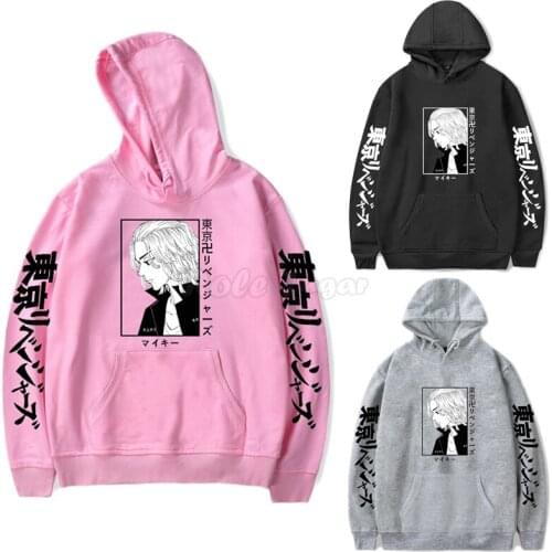 Anime Tokyo Revengers Manjiro Sano Pattern Cosplay Hoodies & Sweatshirts Teen Long Sleeve Loose Pullover Sportswear C29M295