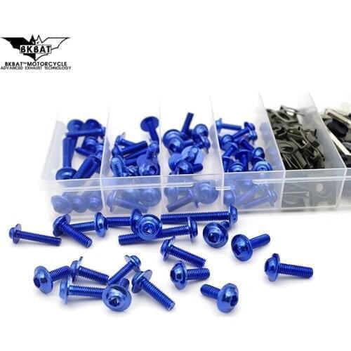 Universal Motorcycle Fairing Bolt Kit Body Screw Set FOR BMW r1200r f850gs Honda biz 125 gl1800 Suzuki gsxr 600