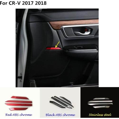 High quality For Honda CRV CR-V 2017 2018 car stick inside Door Audio Speak Sound Ring Case lamp trim moulding 2pcs