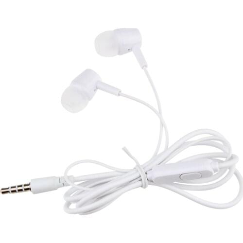 3.5mm Jack Wired Earphones In Ear Bass Stereo Volume Control Earbuds Mobile Phone Earphone 300pcs