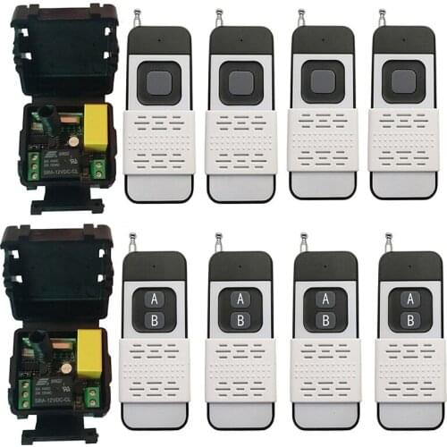 500M AC 220V 10A 1CH 1 CH RF Wireless Remote Control Switch System Transmitter + Receiver/lamp/Garage Door/shutters/ window
