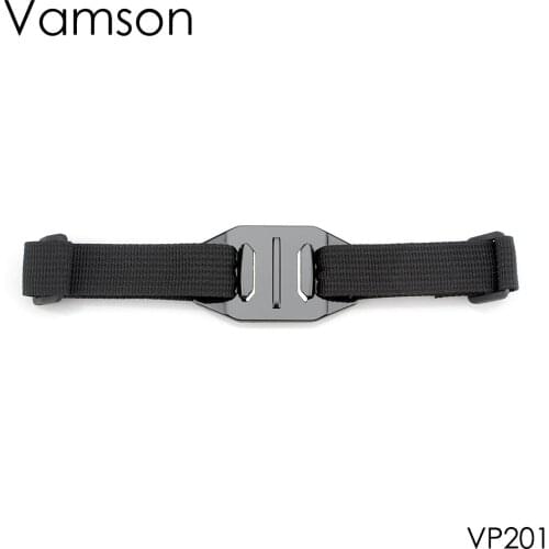 Vamson for Gopro 8 7 6 Accessory Head Adapter Strap Belt Mount Holder Helmet For Go pro Hero 6 5 4 3+ for SJCAM VP201