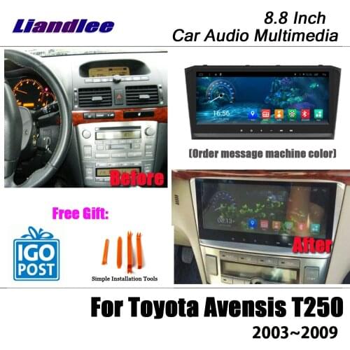 Car 8.8" Android Multimedia Player For Toyota Avensis T250 2003-2009 Stereo Radio Video Wifi Carplay GPS Navigation System