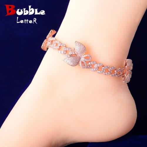 Bubble letter Bracelets On The Leg