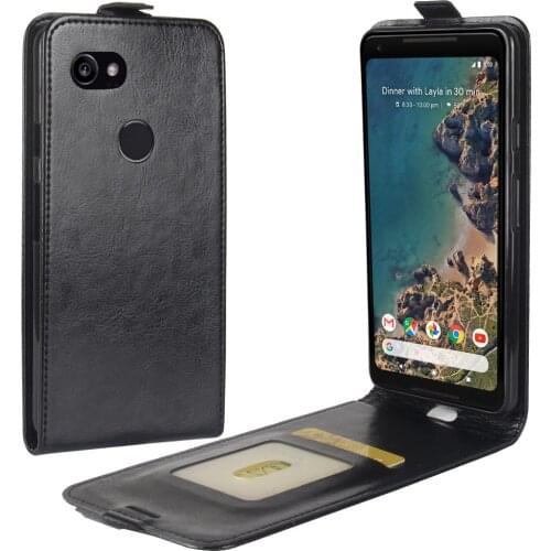 For Google pixel 2 3 3a 4 XL Flip Vertical Card Holder Wallet PU Leather Phone Case Cover