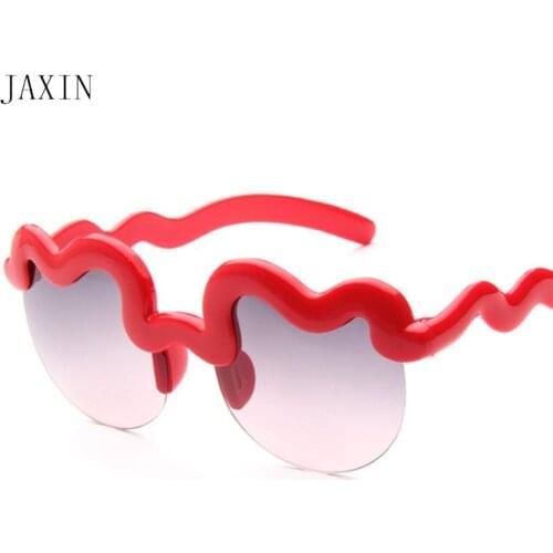 JAXIN Personality half pack Child Sunglasses Kids UV protection cute Boy Sunglasses Girl fashion cool glasses okulary UV4002019