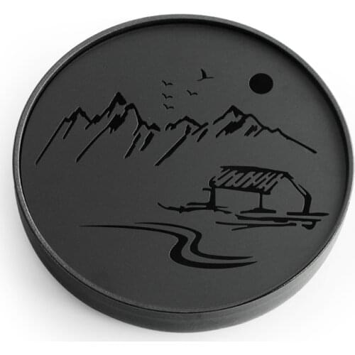 Ceramic Metal Tea tray Drainage Water storage Kung Fu Tea set room Board table Black/White Chinese tea cup ceremony tools ZM720