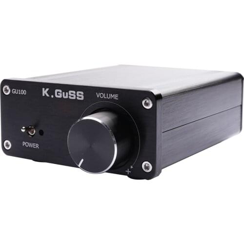 KGUSS GU100 MINI HiFi Class D Audio Digital Power Amplifier tpa3116d2 TPA3116 Advanced 2*100W Mini Home Aluminum Enclosure amp