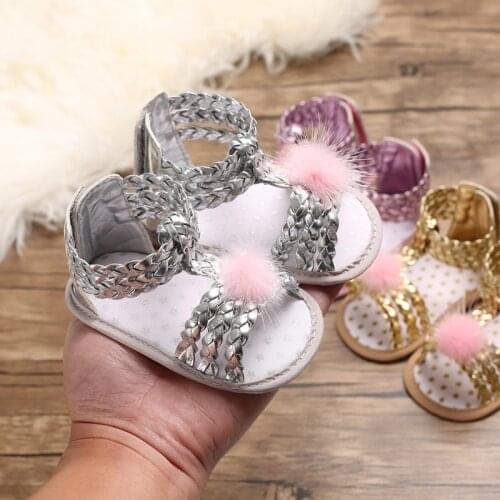 Summer Baby Girl Sandals Newborn Baby Cute Cat Soft Soled Golden Princess Fashion Infant Girl Sandals Baby Shoes