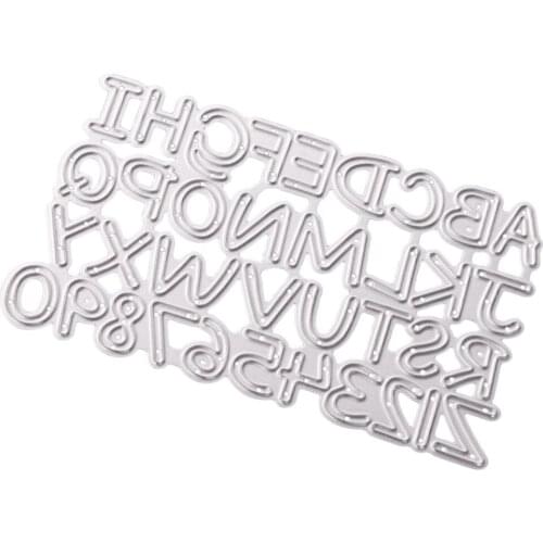 0 9 Numbers A Z Letters Metal Cutting Dies Stencil Template Tool