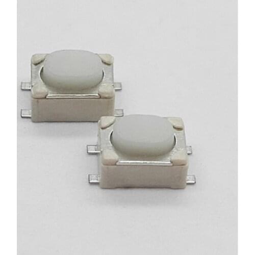 1000pcs/lot Micro Button Tact Switch SMD 4Pin 3X4X2.5MM White Tactile Tact Push Button Micro Switch Momentary 3*4*2.5mm S