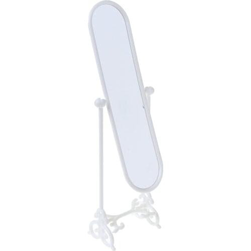 Miniature Floor Rotary Furniture Mirror Toys For Doll Accessories Doll House Dollhouse Kid Gifts