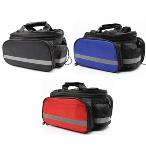 Bicycle multi-function expandable rear piggyback mountain bike shelf bag bicycle rear tail bag single piggyback bag