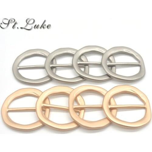 Fashion Belt Buckles 2pcs/lot 3CM round metal buckle for wind coat bag decoration crafts DIY women sewing accessories