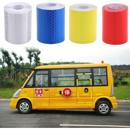 Car Reflective Strip Stickers Road Warning Strip-style Decoration Film Safe Motorcycle Baby Car Reflect Road Safety Tape 100x5cm